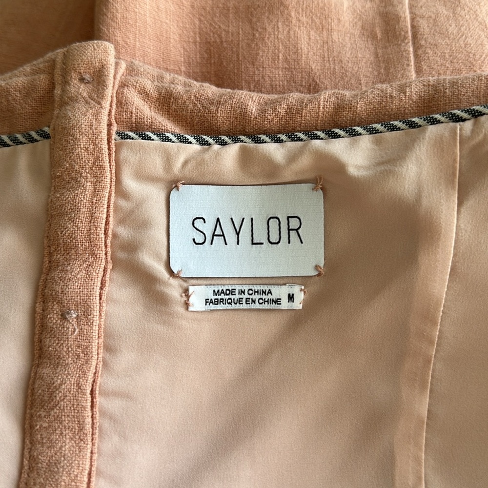 Saylor Peach Off The Shoulder Mini Dress - Picture 6 of 6
